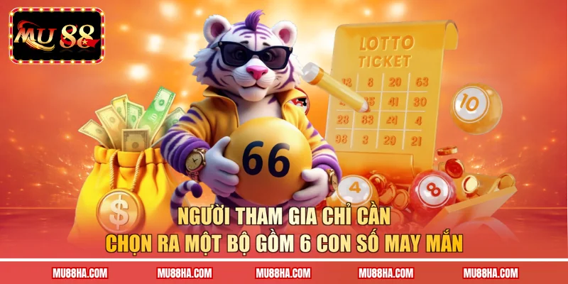 Người tham gia chỉ cần chọn ra một bộ gồm 6 con số may mắn